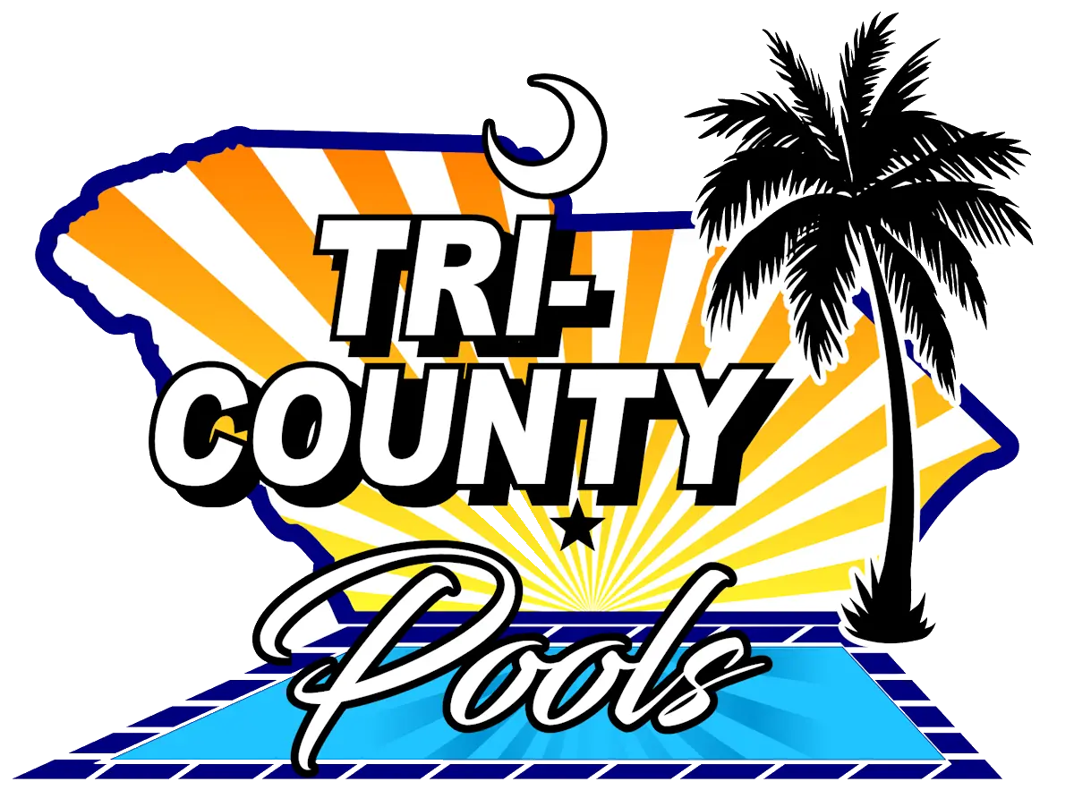 Logo of Tri County Pools: fiberglass pool installers in South Carolina